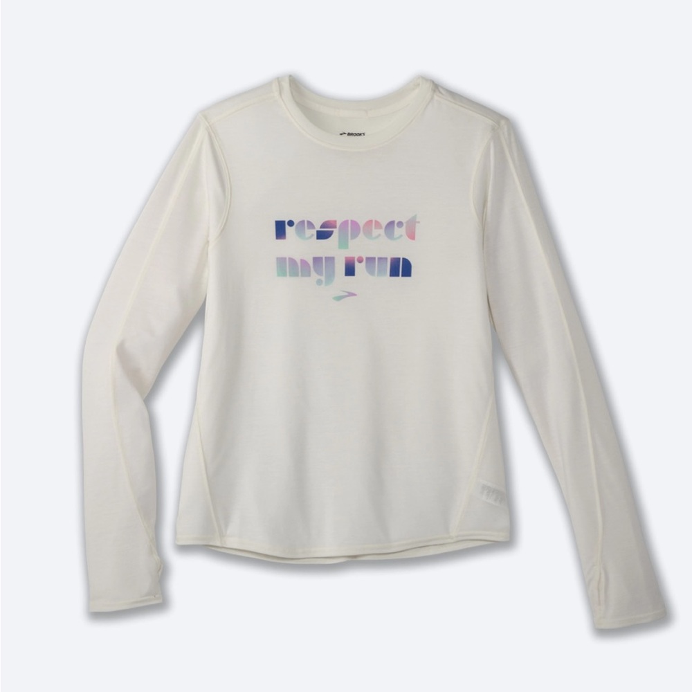 Brooks Graphic Long Sleeve T-Shirt, Size Medium